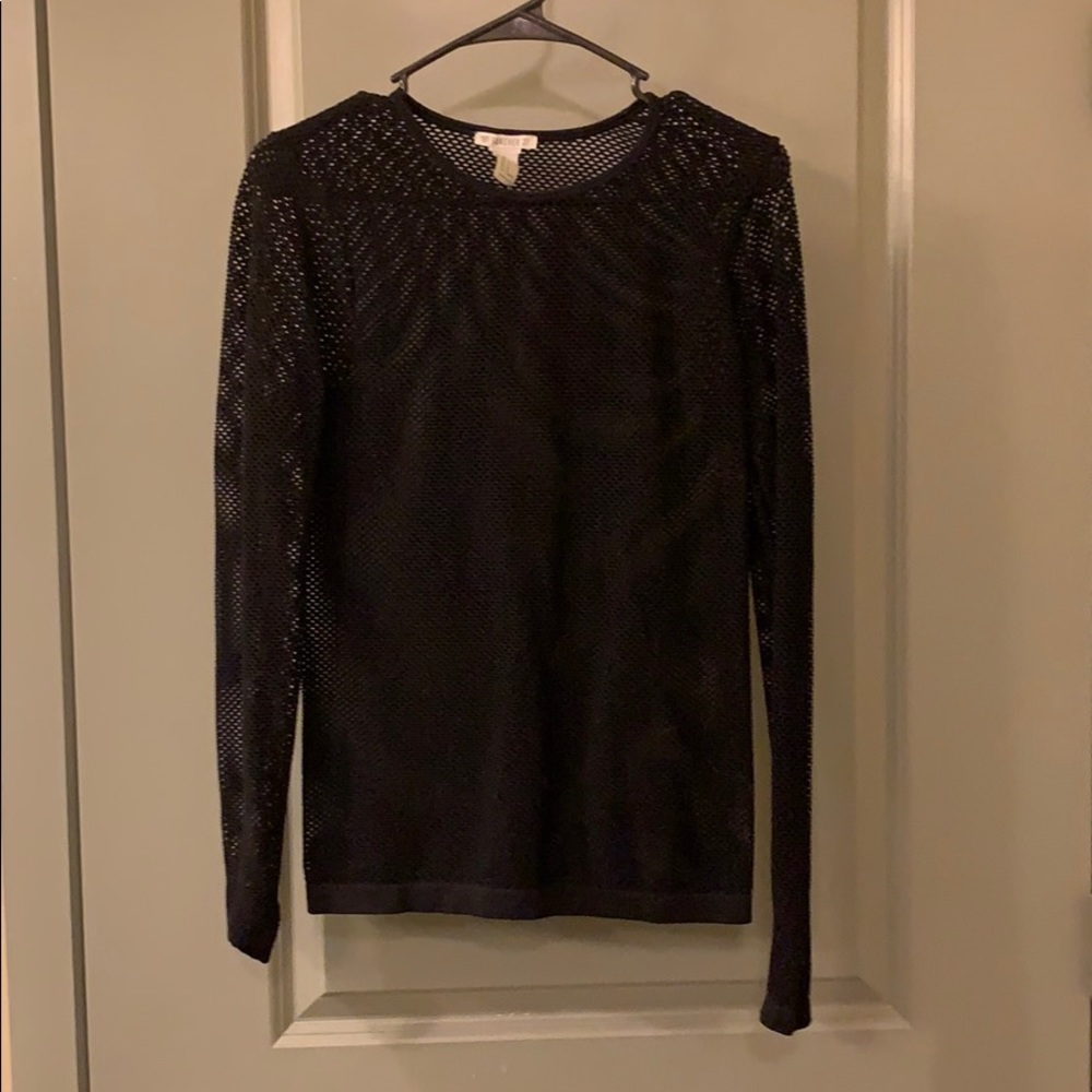 See-thru mesh shirt, skin tight